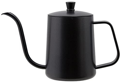 OQHAIR Cafetière Portable réutilisable en Acier Inoxydable, cafetière Turque, adaptée à diverses cuisinières à gaz, cuisinières à Induction, cuisinières électriques, etc., Argent 350 ML (
