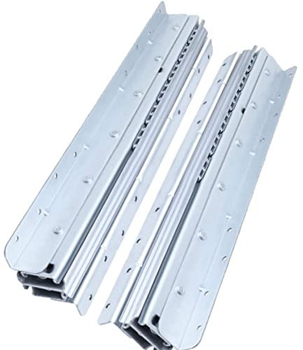 Schubladenführungen, Kabinettschienen, Robuste Schubladenführungen, 600 mm, 800 mm, 1000 mm, Vollauszug, Kugellager, Schubladenauszüge, Schubladenschienen, Küche, kaltgewalzter Stahl, unten befestigt,