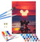 QDUODUO Paint by Numbers Children Adults 40 x 50 cm Large Paint by Numbers with Canvas Brushes Acrylic Pigment, Cartoon Anime Mickey Mini Mouse DIY Hand-Painted Painting Kit for Boys Girls from 6