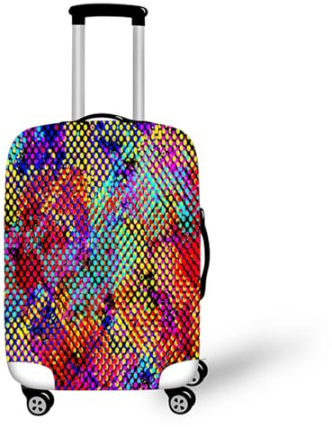 Muiuou Gepäckabdeckungen für Koffer,Schutzhaube für Kofferhülle Reise Waschbare Elastische Suitcase Cover Drucken Kofferschutzhülle,Passend für Kofferschutzbezug (XL (30-32 Zoll),Stil 10)