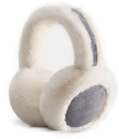 SEDEX Ear Muffs Women, Earmuffs Winter Folding Earwarmer Soft Furry Ear Warmers for Girl Thermal Ear Cover Skiing Accessories for Cold Weather