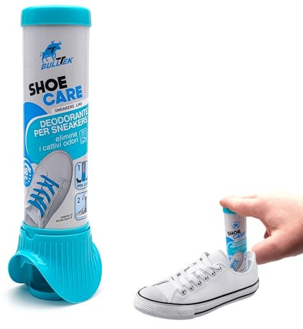Spray Deodorante per Sneakers con Doppio Getto, Elimina Cattivi Odori e Igienizza, Profumazione Fresca per Scarpe Sportive e Casual, Facile da Usare, Flacone da 100 ml