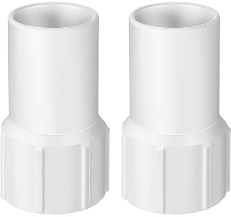 Pool Schlauchverbinder 38mm für Poolreinigung Schlauch, Poolschlauch 38mm Verbinder mit Fäden, Schlauch Verbindungsstück Pool Schlauchanschluss Adapter Pool Schlauchverbinder Verlängerung (2PCS)