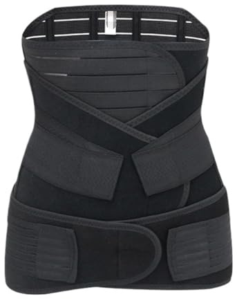 NMGHUTE Rückenstützgürtel für Sport Bauch-Taillenstütze, Rückenstützgürtel, Körperformender Sport-Taillengürtel Rückenbandage Rückengürtel(Black,XXL)