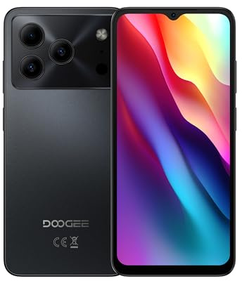 DOOGEE Note 56 Android 16 Smartphone Ohne Vertrag, 6150mAh Akku, 8,45mm Ultradünn + 6.56 HD + 90Hz Handy Günstig, Octa Core, 24 GB + 64 GB/ 2TB TF, 4G Dual SIM Simlockfreie Handys, Face ID/GPS/OTG