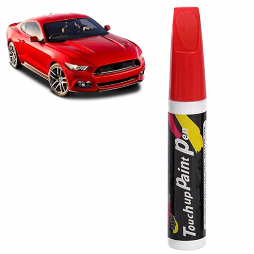 Rakiuty Lackstift Auto, AutoLackstif, Auto Kratzer Reparatur Stift, Lack Reparatur, Kratzerentferner Autolack Stift, Lackreparatur für Autos, Geeignet für die Meisten Autos, Lastwagen (Rot)