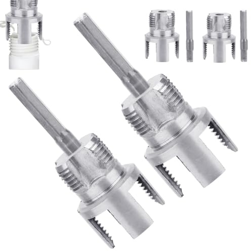 2uds Herramientas para Roscar Tuberías, Herramienta Roscado Interno y Externo Doble Función Integrada para Tuberías PVC 1/2 y 3/4 Compatible con Taladro Eléctrico Plomería Bricolaje