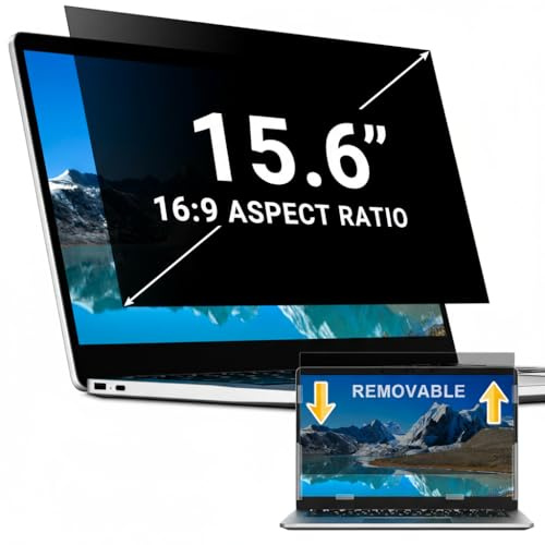 ZOEGAA privacy screen protector for laptop or computer(15.6 inch 16:9)