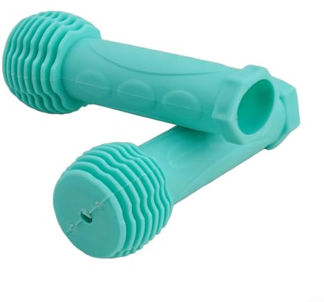 Hosrivae Empuñaduras de manillar para niños, empuñaduras antideslizantes de goma suave para manillares de 22 mm de diámetro, diseño de tracción texturizado para bicicletas y scooters infantiles (CYAN)