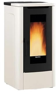 Stufa a Pellet Canalizzata La Nordica Extraflame Teorema Plus AD Avorio – 12 kW - Classe Energetica A+ – Certificazione Ambientale 5 Stelle