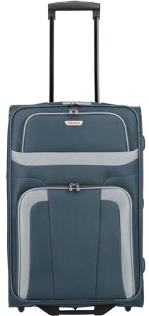 paklite Reisekoffer mit 2 Rollen, Rollkoffer mittelgroß, Orlando, klassischer Weichschalen Trolley im zeitlosen Design, 63 cm, 58 Liter