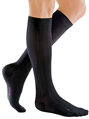 medi mediven for men - Kompressionsstrümpfe für Herren | Kniestrümpfe | CCL1 | Schwarz | Größe V | Normal | Hergestellt aus Hightech-Fasern | Mit Clima Comfort & Clima Fresh