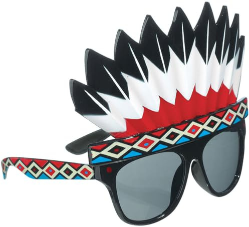 Amscan - lustige Partybrille, Scherzartikel, Spaßbrille, Karneval, Mottoparty
