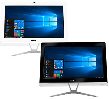 MSI Pro 20EXTS 8GL-051XEU - PC All-in-One da 50 cm (19,5 pollici), Intel Celeron N4000, 8 GB DDR4, SSD da 256 GB, DVD Super Multi masterizzatore, touch screen, nero
