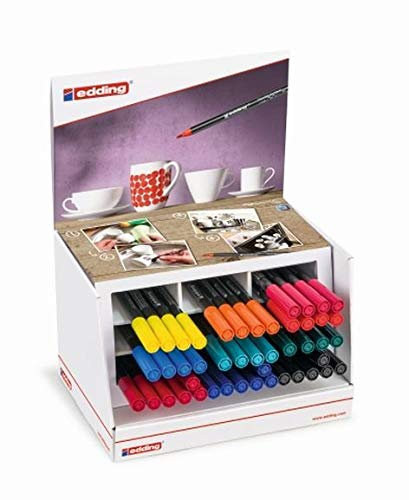 Edding Porzellan-Pinselstift Display 46StÃƒ¼ck lose sort