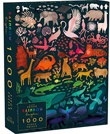 Elena Essex 1 000 bitar pussel för vuxna – regnbågskungarike/pussel 1 000 bitar för vuxna/pussel/1 000 bitar pussel/Pride gradient pussel/vuxen pussel storlek 50 x 70 cm