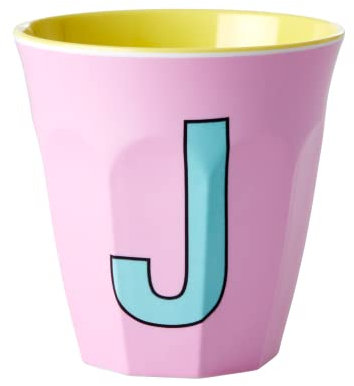 RICE DK - Taza de melamina (tamaño mediano), color rosa