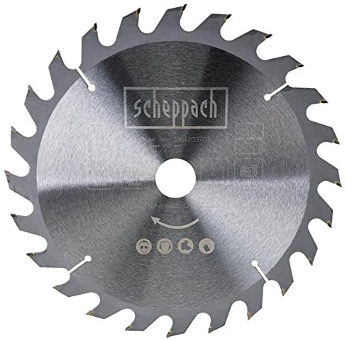 Original Scheppach Sägeblatt | Ø254 x 30 x 2,8 mm | Hartmetall Kreissägeblatt mit 24 Zähnen | passend für Scheppach Tischkreissäge HS110 - HM254 - HS105 - HS111 - HM100T | Ersatzsägeblatt