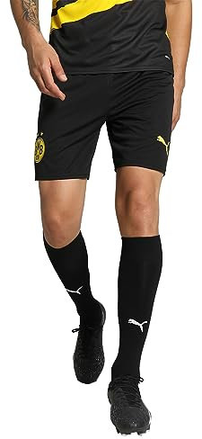 PUMA BVB 770636-02 Shorts Replica Shorts Unisex Black-Cyber Yellow Größe L