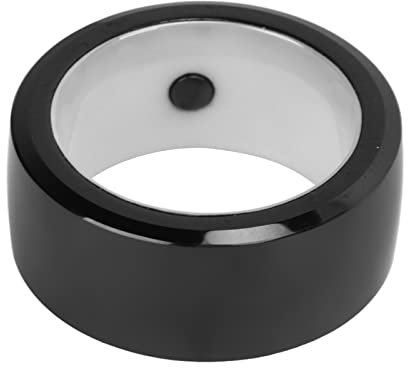 Tbest Wasserdichter Keramik-NFC-Ring, R5 NFC-Smart-Ring-Keramik-Multifunktionaler Intelligenter Tragbarer Universal-Sensing-NFC-Ring 128 GB für Mobiltelefone (S)
