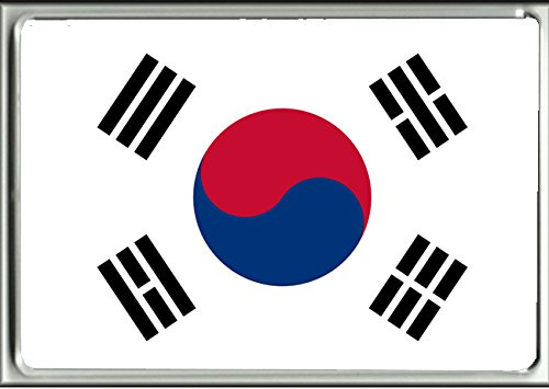 CALENDARMAN Südkorea-Flagge Kühlschrankmagnet, Flag, Dekorativmagnet, Magnet, Acryl, 1 Stück, Small