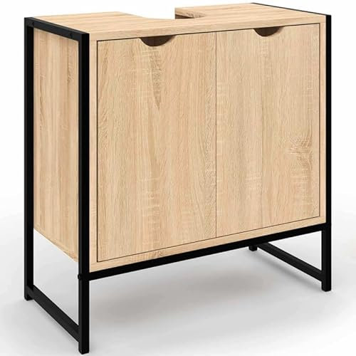 IDMarket - Meuble sous-lavabo Salle de Bain Detroit Design Industriel