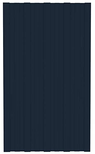 LAPOOH Dachpaneele 36 STK Trapezblech Dachplatten, Wellblechplatten Für Dach, Dachblech, Dachschindeln Für Gartenhaus, Verzinkter Stahl Anthrazit 80x45 cm