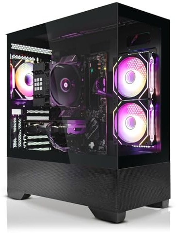 SYSTEMTREFF High-End Gaming PC AMD Ryzen 5 7600X 6x5.3GHz | Nvidia RTX 5070 12GB DX12 | 1TB M.2 NVMe | 32GB DDR5 RAM | Windows 11 | WLAN Desktop Computer Rechner für Gamer, Zocker & Streamer