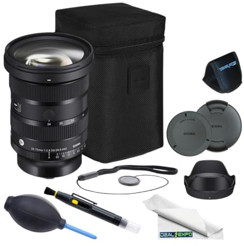 Sigma 24-70 mm f/2.8 DG DN II Art Objektiv für Sony E mit Deal-Expo Pro Zubehörpaket