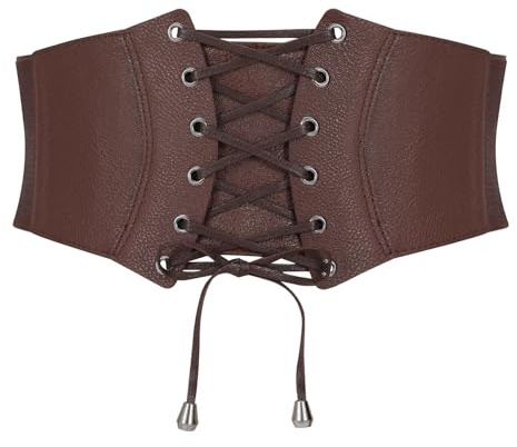 VONMELLI Korsett Gürtel für Damen, Schnürung Korsett Hohe Taille Elastischer Gürtel für Halloween Kostüm Parteien