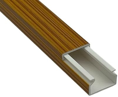 1m Kabelkanal Holz Optik Birne - zum Schrauben/Anschrauben - 60x40mm Kabelkanal HERRY24