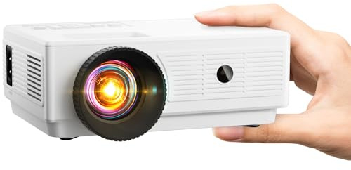 ARTSEA Mini proyector para iPhone – Proyector portátil de películas para Exteriores, proyector de Video Compatible con HD 1080P para Cine en casa, Compatible con iOS/Android,