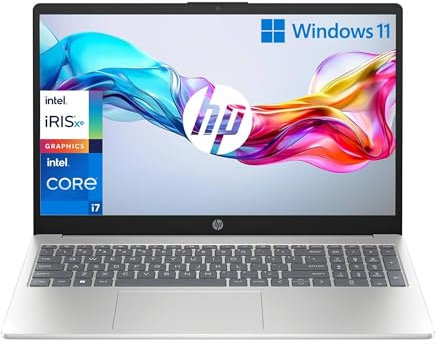 HP Laptop 15-fd0006sl, Intel Core i7-1255U, RAM 16GB DDR4, SSD 512GB, Intel Iris Xe, Display 15.6” FHD SVA 250 Nits, Antiriflesso, Wi-Fi, 720p TNR Privacy Cam, Windows 11, Argento