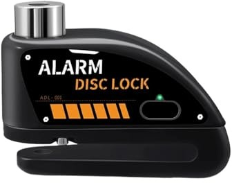 Alarma Recargable for Motocicleta, candado antirrobo Impermeable for Bicicleta, Apto for Motocicleta con Cuerdas, Accesorios for Motocicleta(Red Without Rope)