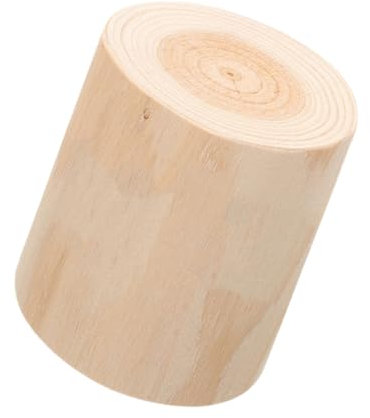 Happyyami staccionata in legno recinzione per aiuole Decorazione matrimonio piante di vite organizer per il sedile posteriore finto porta albero sgabello del tronco d'albero Di legno Beige