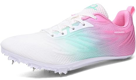 sekiueo Leichtathletikschuhe Herren Damen Für Bahnrennen Springturnschuhe Kinder Jungen Und Mädchen Spikes Sportschuhe