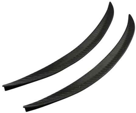 Guardabarros Rueda Protector De Cejas Para Rueda De Goma De Fibra De Carbono Pegatina Embellecedora De Labios Antiarañazos Universal 2 Uds