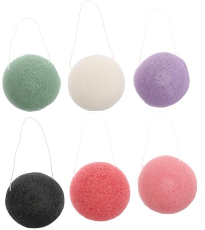 Esponjas Exfoliantes Faciales Reutilizables 6 Piezas | Limpieza Delicada del Rostro, Alta Absorción de Agua, Material Esponja, Uso Diario Color Aleatorio