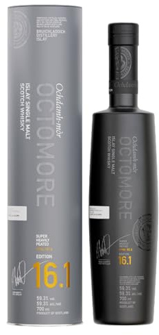 Whisky Single Malt Octomore 16.1 Bruichladdich – Islay Scotch Whisky Ultra Tourbé 70 cl