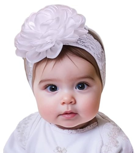 YAZWUR Diadema para Bebé Niña, Elástica con Diseño de Flores, Suave y Dulce Accesorio para Recién Nacidos, Bebés y Niñas Pequeñas