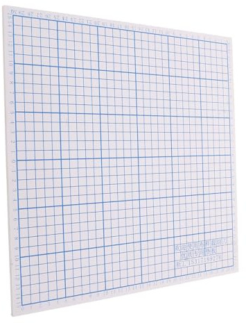 Alipis Almohadilla de Corte de Tela de PVC 30 CM Tapete de Rejilla para Máquina Cortadora Alta Dureza Resistente a Cortes y Deslizamiento para Costura y Acolchado Preciso