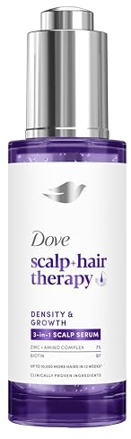 Dove scalp + hair therapy Density & Growth¹ 3-in-1 Scalp Serum hair treatment for up to 10,000 more hairs in 12 weeks* 45 ml