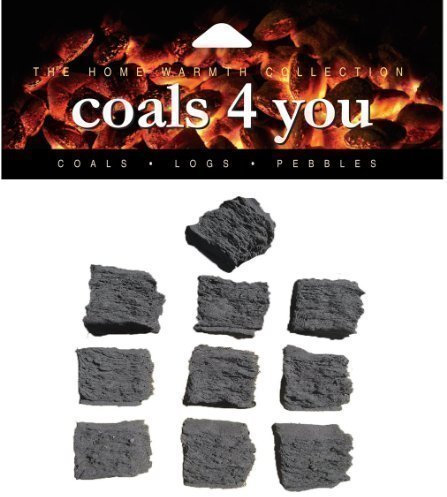 The Stove Wizard 10 Standard Ceramic Gas Fire Coals, Quality Replacements, Suitable for Gas, Bio Ethanol, LPG and Electric Fires, Approx Size 35mm Square Each