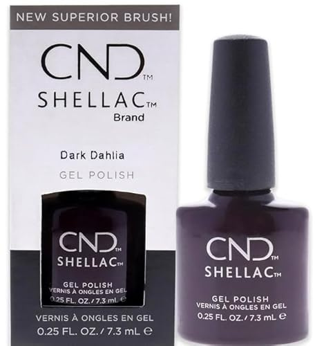 CND Shellac UV Nail Power Polish - Forbidden Collection - Dark Dahlia 7.3ml