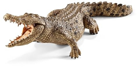 Schleich Wild Life, Realistic Wild Animal Toy for Boys and Girls, Crocodile Toy Figurine with Movable Jaw