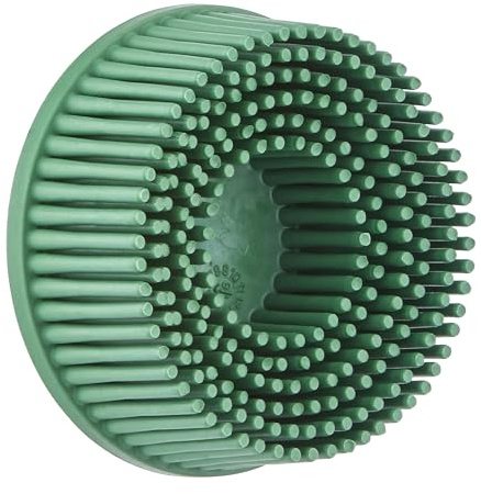 Scotch-Brite Roloc Bristle Disc RD-ZB, TR, Green, 50 mm x 15.9 mm, Tapered