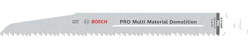 Bosch 25x PRO Multi Material Demolition S1110VF Recip Saw Blade, 1,6 x 22 x | für Holz mit Nägeln, Bauholz, Länge 225 mm, Professional Zubehör Säbelsäge