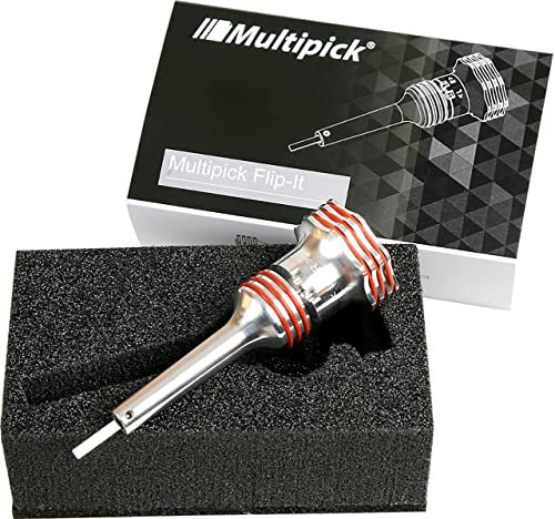 MULTIPICK Flipper [Made in Germany] Lock Picking Tool - Lockpicking - Schlösser knacken - Locksmith Tool zum Schlossknacken & Schlosserwerkzeug - Schloss Öffnungswerkzeug