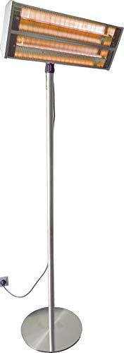 Aktobis Riscaldatore radiante di alta classe WDH-240GT completamente in acciaio inox e dotato di due tubi riscaldanti dorati altamente efficaci !