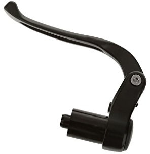 Cycling Fixed Gear Bike TT Triathlon Bar End Brake Lever - Black / Silver - Black
